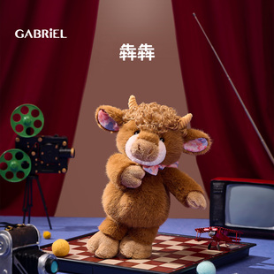 伽百利Gabriel玩偶农场卷毛小牛仔送男生礼物毛绒玩具生肖生日礼