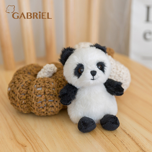 伽百利Gabriel毛绒公仔玩具熊猫挂件公仔包包钥匙扣女孩节日礼物