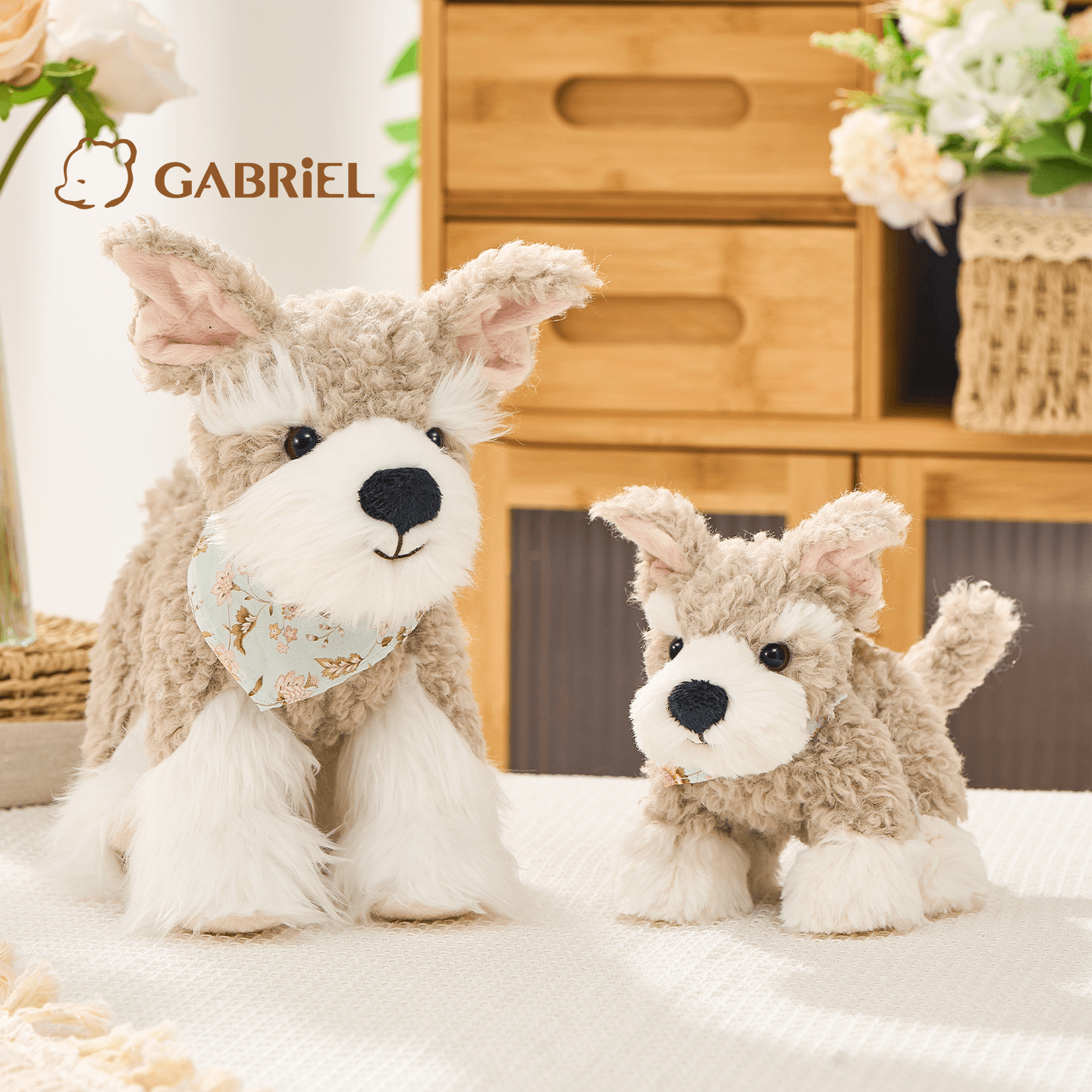 伽百利Gabriel毛绒玩具狗狗公仔安抚玩偶雪纳瑞生日礼物送女生
