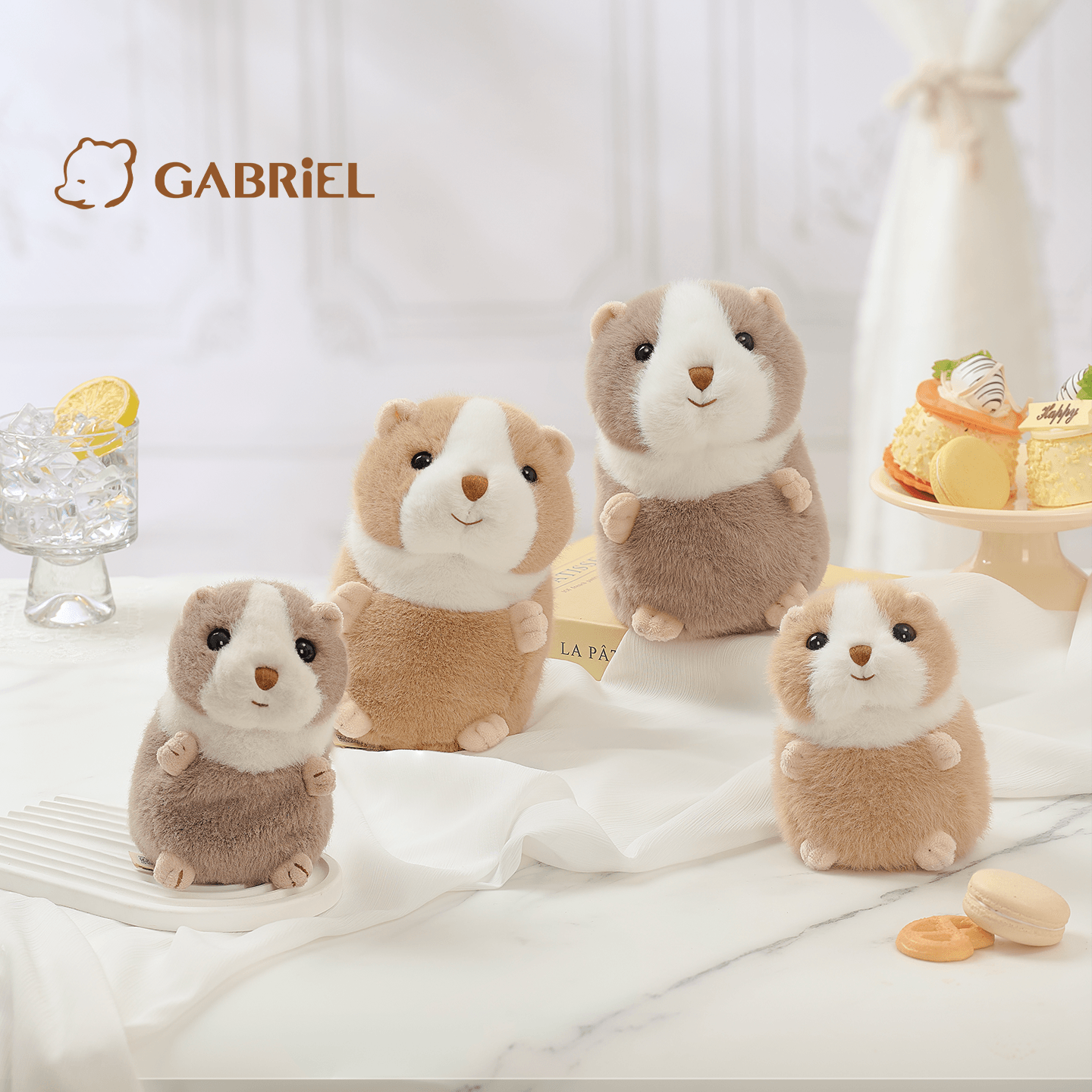 伽百利Gabriel赫尔利小豚鼠毛绒玩偶仓鼠公仔生日纪念日礼物女生