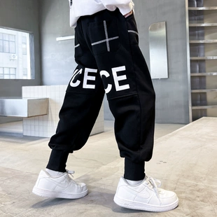 中大童裤 潮裤 运动裤 子2023新款 儿童装 男童春装 春秋款 卫裤 帅气春季