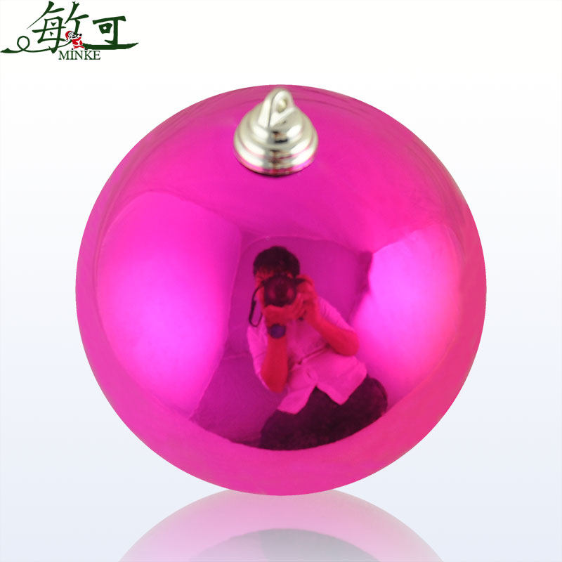 20cm亮光电镀球 圣诞球 酒店装饰品 圣诞彩球橱窗晚会装饰 1个装