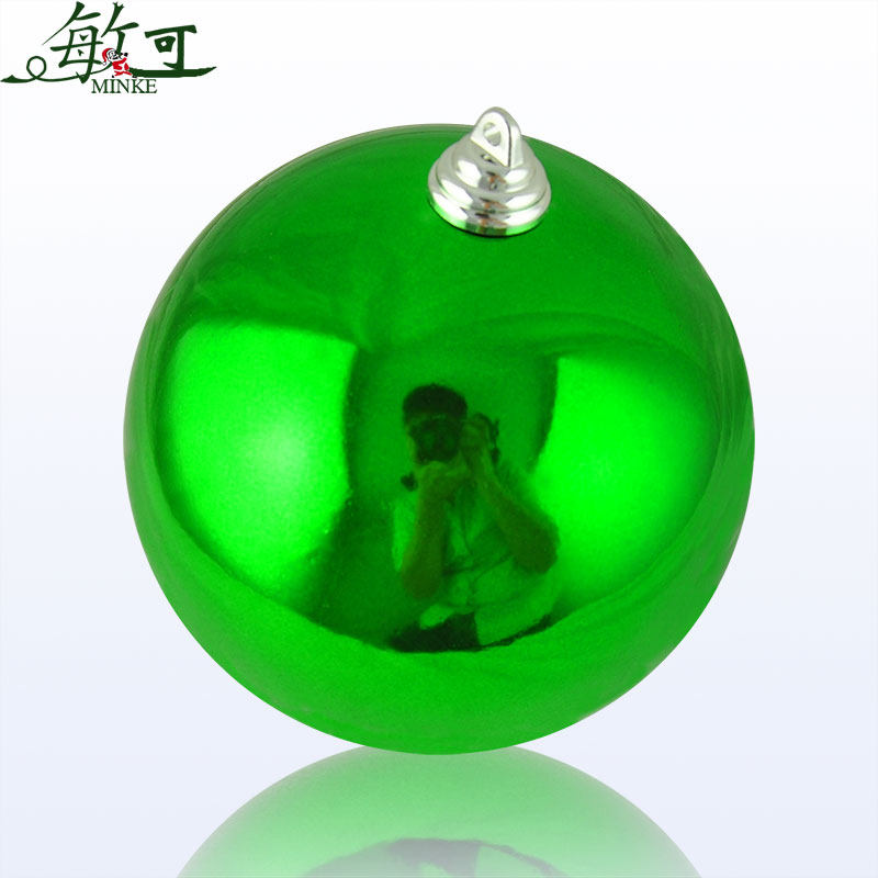 20cm亮光电镀球 圣诞球 酒店装饰品 圣诞彩球橱窗晚会装饰 1个装