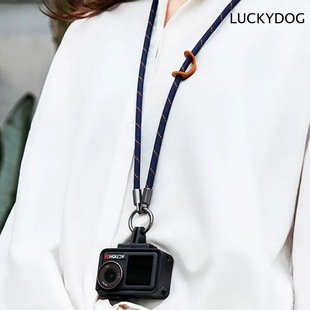 适用大疆DJLAction5pro挂绳运动相机Action3/4挂脖斜跨调节防丢绳