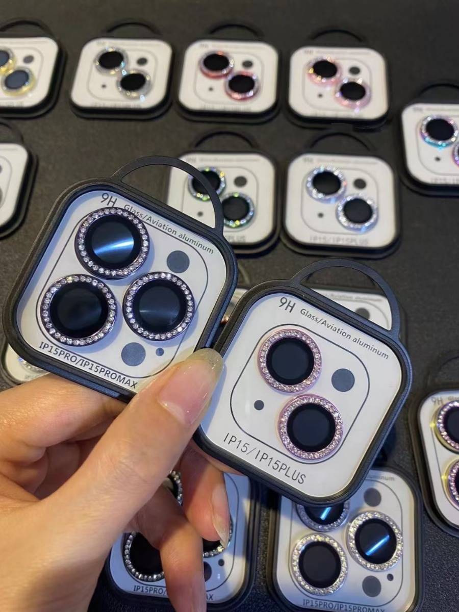 适用苹果14镜头膜多色闪钻分体iPhone13promax摄像头钢化膜独立保高性价比高么？