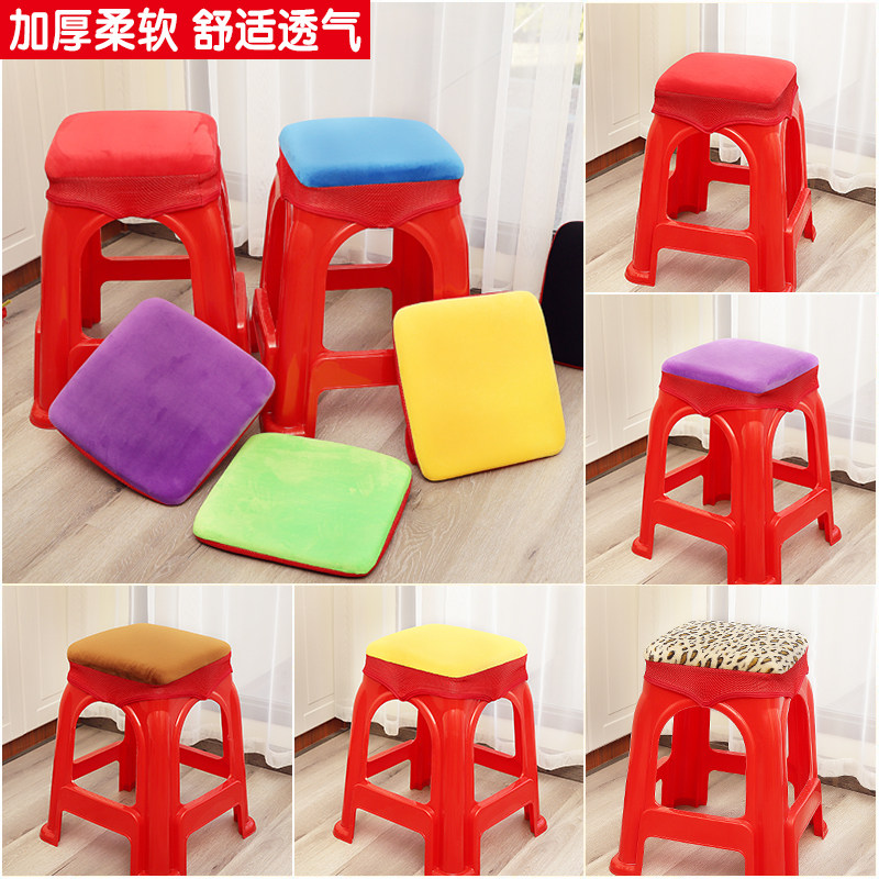 服装厂上班胶凳子垫子坐垫屁垫超软板凳椅子椅垫套罩正方形可固定,居家布艺,椅垫,淘宝优惠券,粉丝福利购,淘宝优惠卷