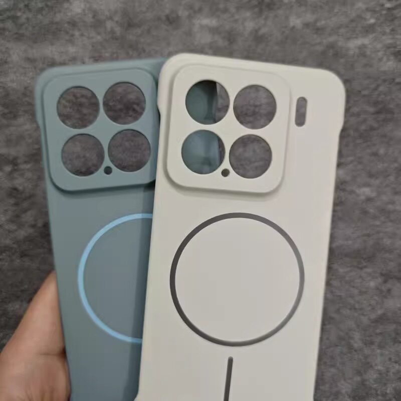 适用小米15pro手机壳新款细圈磁吸无边框xiaomi15保护套高级感14pro半包防摔13超薄散热ultra男女磨砂简约硬