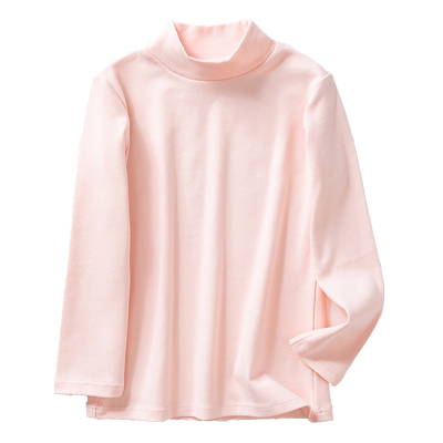 男童打底衫儿童上衣秋冬款纯棉半高领秋衣单件长袖a类女童男孩