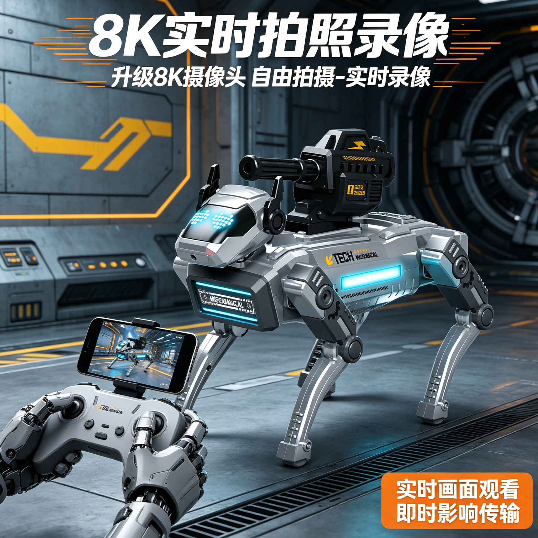 儿童ai智能机器狗遥控