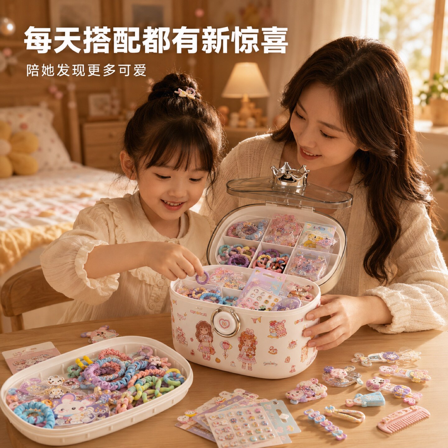 儿童美甲套装全套穿戴甲玩具