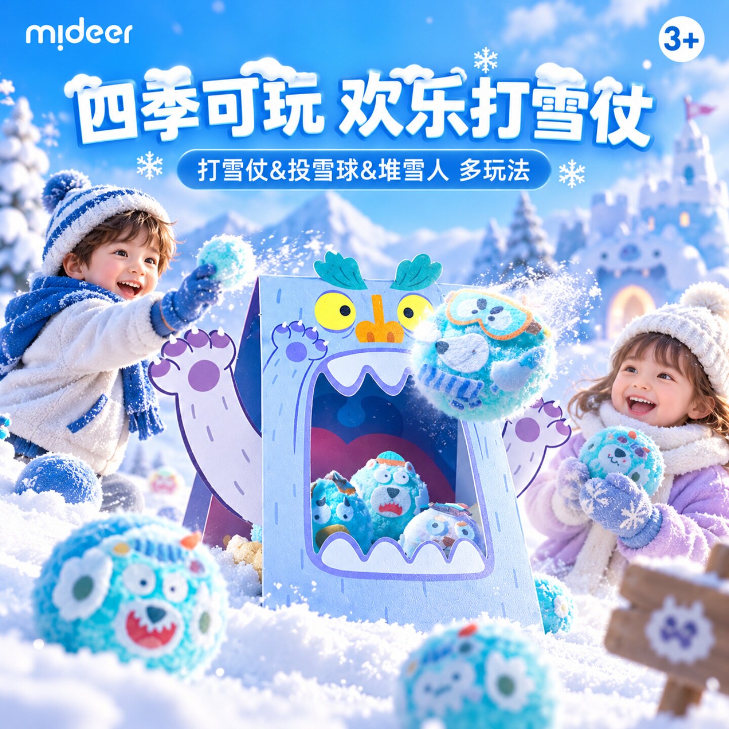 儿童丢沙包投掷打雪仗专用