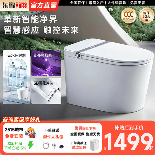 东鹏正品官方智能马桶虹吸坐便器