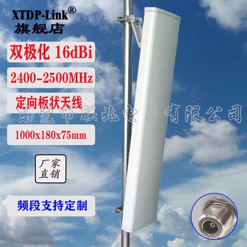 2.4G定向天线 WLAN/WIFI 网桥ISM双极化16DB室外定向板状扇区天线