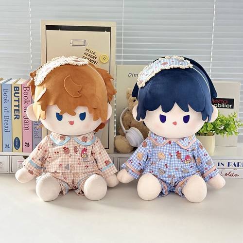 20厘米棉花娃娃40cm娃衣一番赏10cm站姿绵绵入怀印花睡衣换装包邮