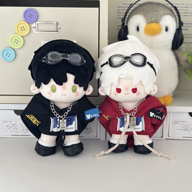 You卫衣套装10/15/20cm站姿棉花娃娃正常体公仔娃衣捶捶体换装服