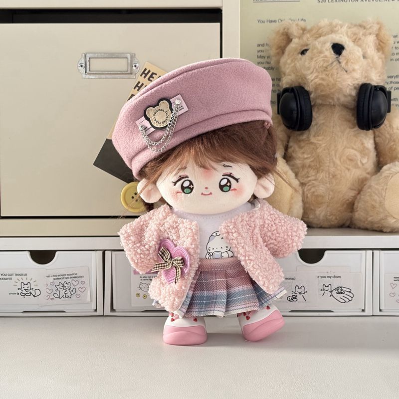 二十厘米娃衣暖呼呼娃衣装20cm娃坐姿一番赏棉花娃娃衣服公仔娃衣