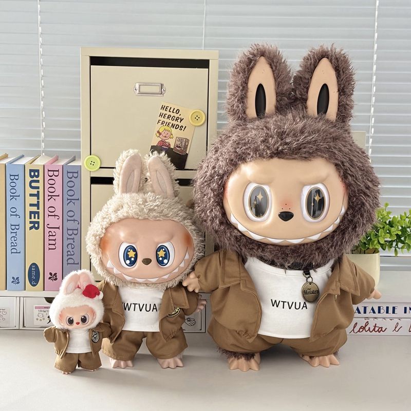 适合拉布搪胶娃娃17cm38cm37cm58cm布偶公仔娃衣皮皮学院仅衣无娃