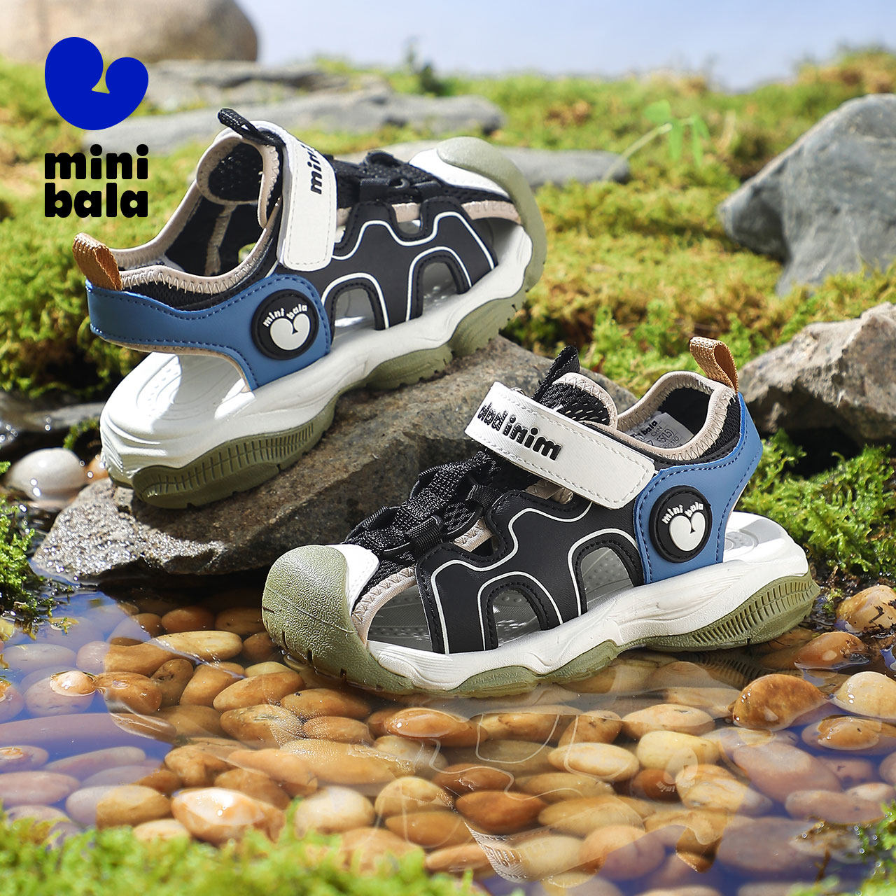 迷你巴拉包头学步凉鞋男女童沙滩凉鞋年新款小童运动凉鞋夏季