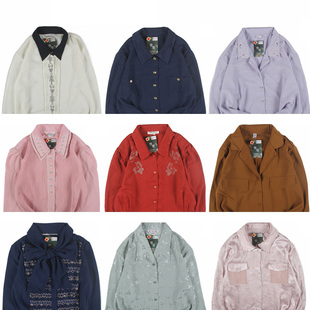 古着vintage复古日系百搭白色港风宽松巴洛克长袖经典纯色衬衫2