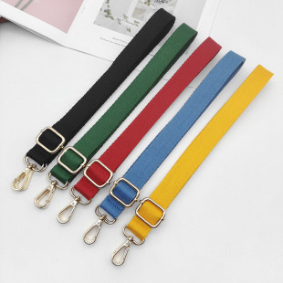纯色2.5cm斜跨肩带包包配件棉织带女包单肩斜挎替换双肩背带包带