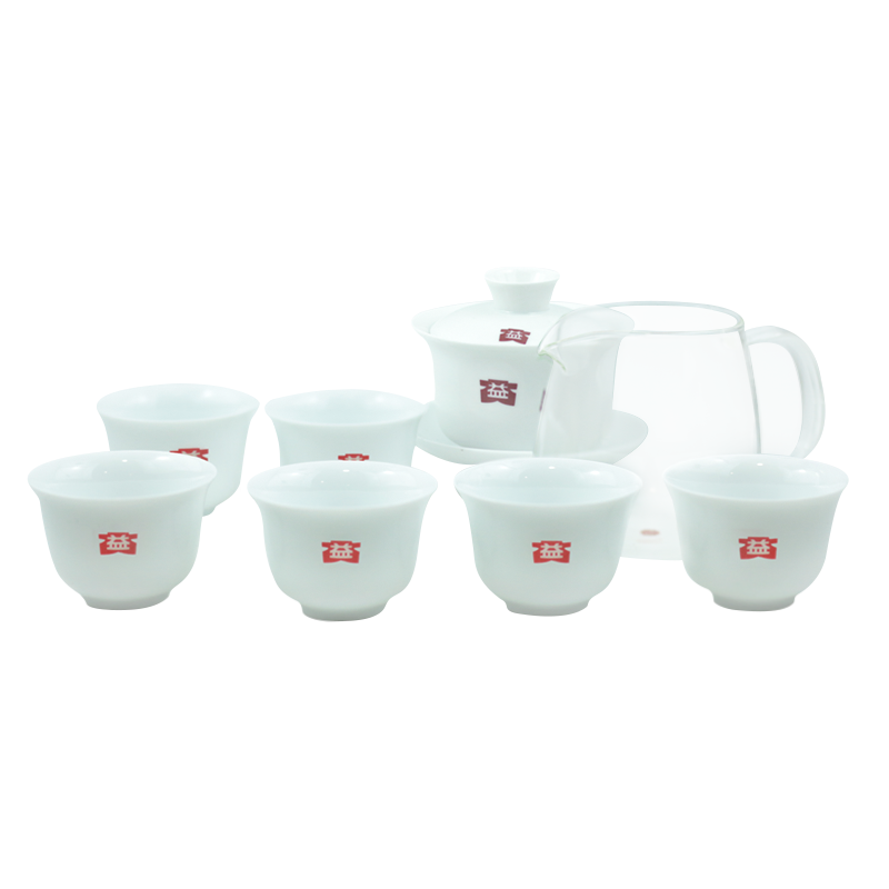 大益盖碗1个公道杯功夫茶具