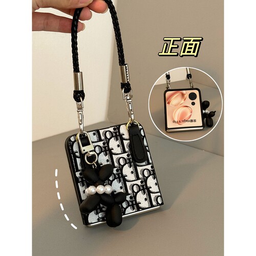 适用小米mixflip2手机壳pocket2潮牌华为purax典藏版全包findn3flip折叠屏三星zflip6/5/4荣耀MagicVFlip手提