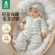 欧孕新生儿秋冬夹棉连体衣婴儿棉服冬季 加厚蝴蝶衣外出服哈衣爬服