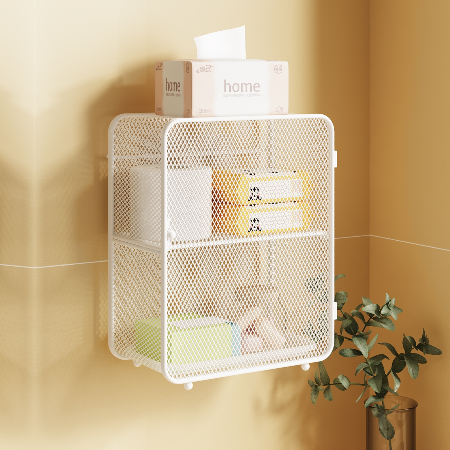 卫生间收纳柜马桶上方壁挂置物架