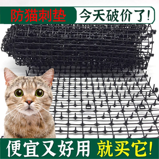 防猫刺垫防猫刺钉发动机舱刺板室外带刺加密围墙鱼池户外防猫刺网