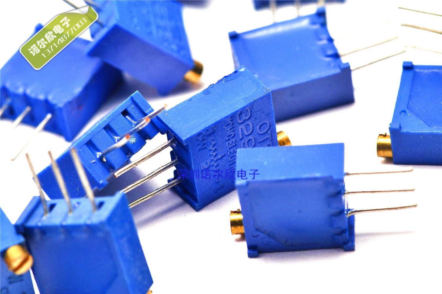 多圈可调电阻3296W 多圈精密可调电阻 电位器504 （500K） (10只)