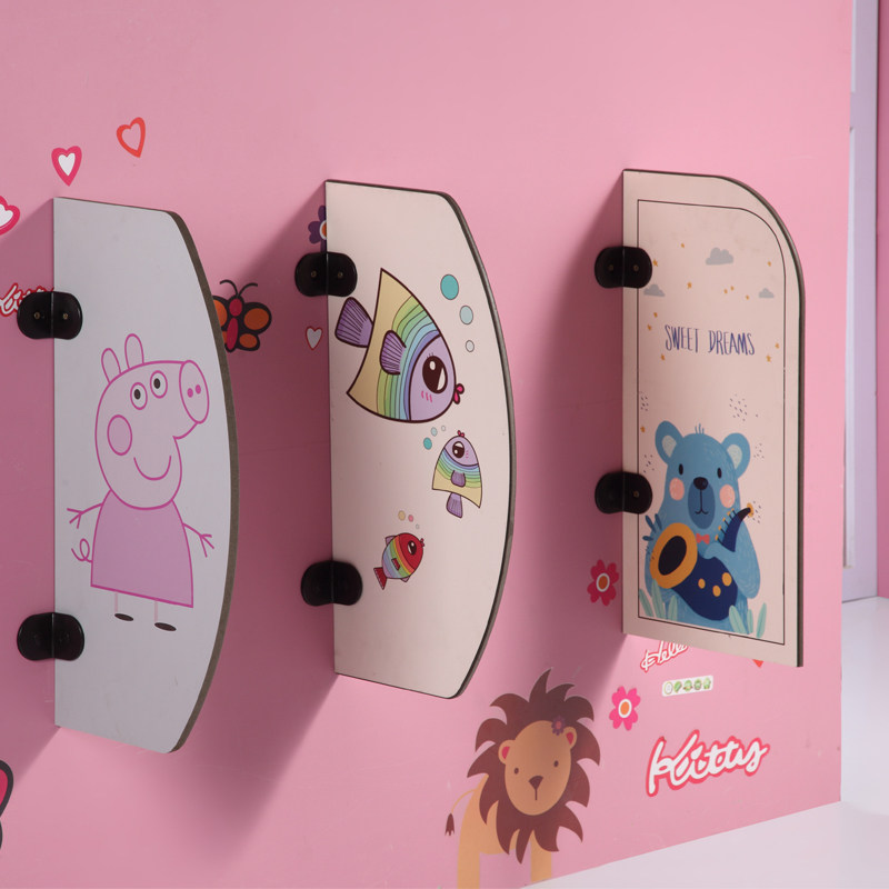 幼儿园隔板卫生间隔断儿童卡通屏风小孩可爱防水挡板厕所防溅水板