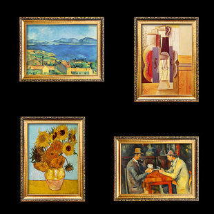 饰画挂画世界名画复制 框梵高莫奈毕沙罗装 新品 塞尚夏加尔轻奢欧式