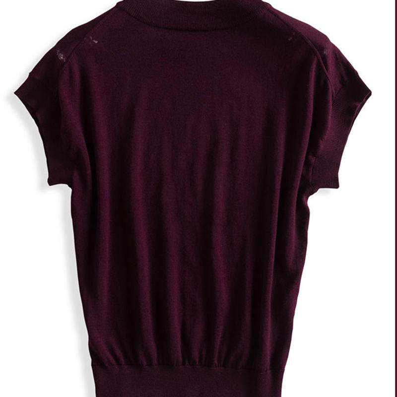 FOREIGN TRADE EXPORTS JAPANESE FIRST-LINE BRAND DISCOUNTS WOMENS CLOTHING CLEARANCE LEAKAGE KOREAN COMMUTER ROUND NECK PULLOVER SHORT SLEEVE T-SHIRT