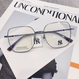 纽约洋基NY6050商务休闲眉线框超轻近视眼镜架 MLB眼镜框配防蓝光