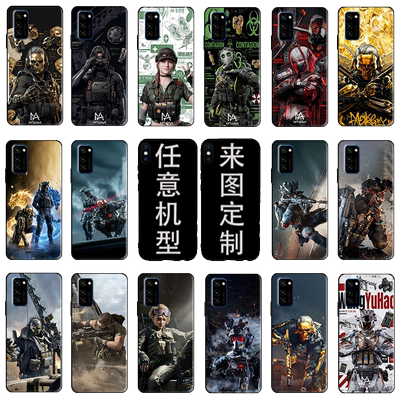 三角洲行动红狼威龙无名骇爪手机壳适用华为荣耀X40 X40i硅胶软套X40GT/竞速版防摔X10/X30Max全包Play9Tpro