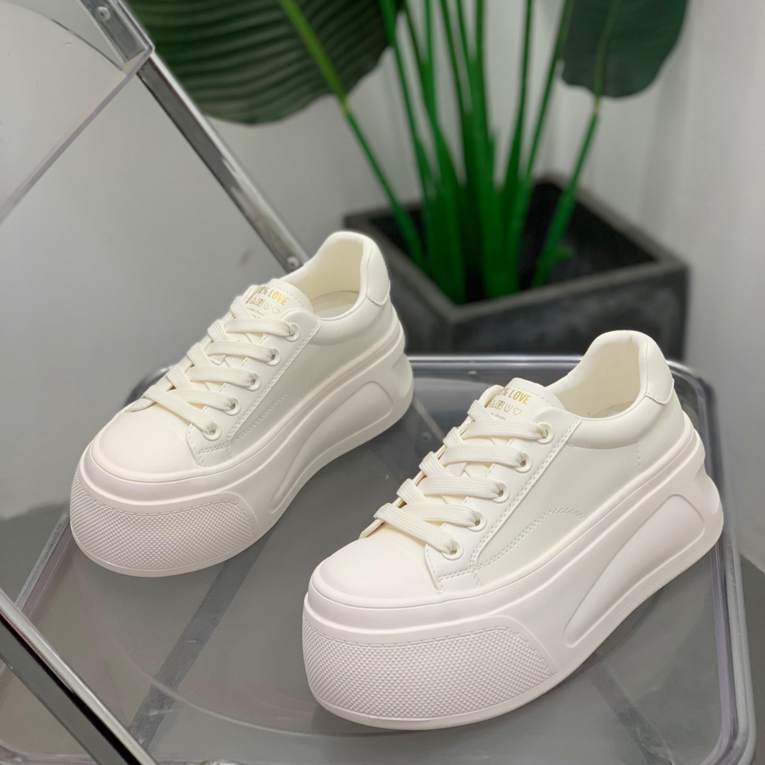 增高厚底真皮小白鞋女2026年春季新款百搭学生休闲鞋显瘦时尚板鞋,女鞋,休闲板鞋,淘宝优惠券,粉丝福利购,淘宝优惠卷
