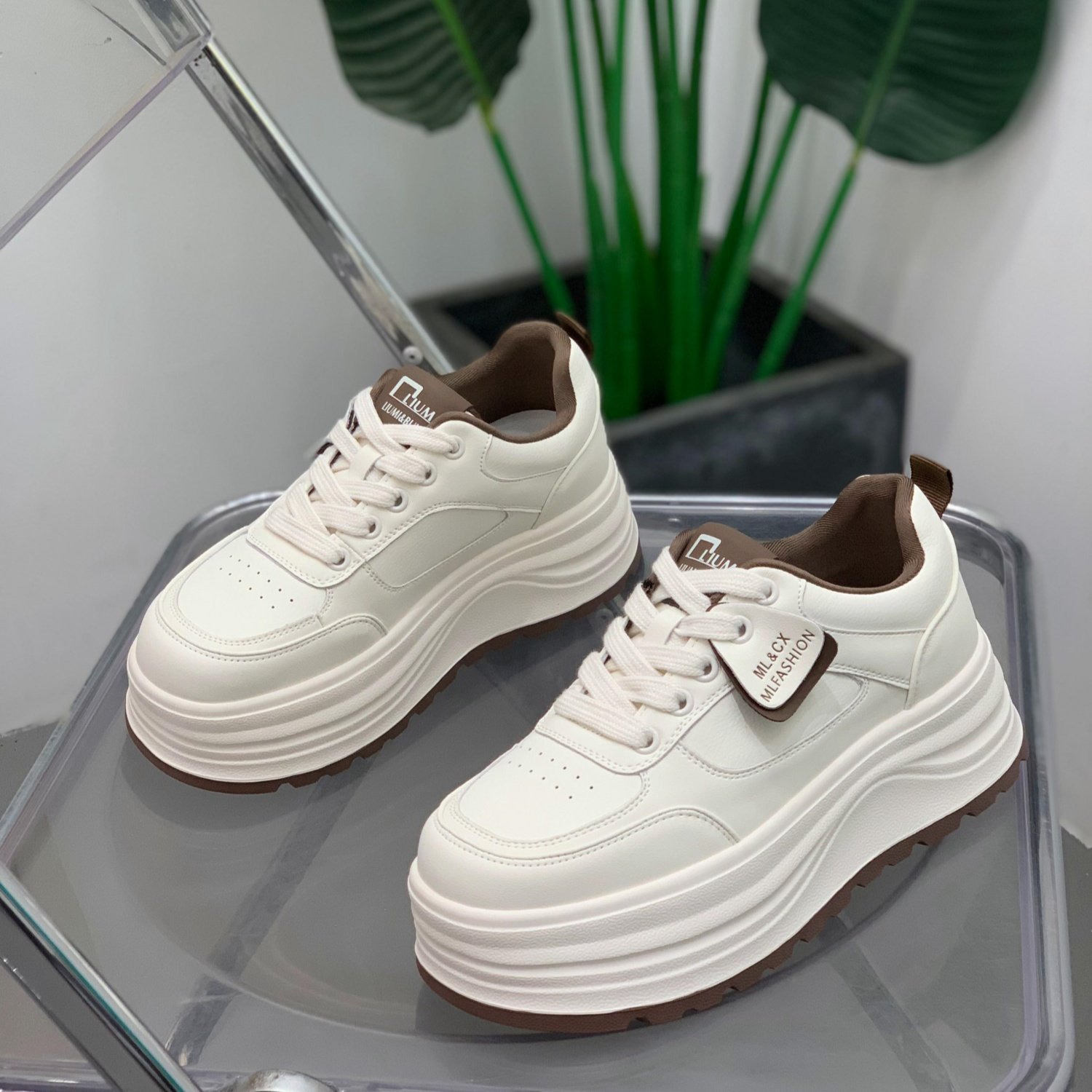厚底增高真皮小白鞋女2025年冬季轻便板鞋百搭显瘦运动休闲女鞋子,女鞋,时尚休闲鞋,淘宝优惠券,粉丝福利购,淘宝优惠卷
