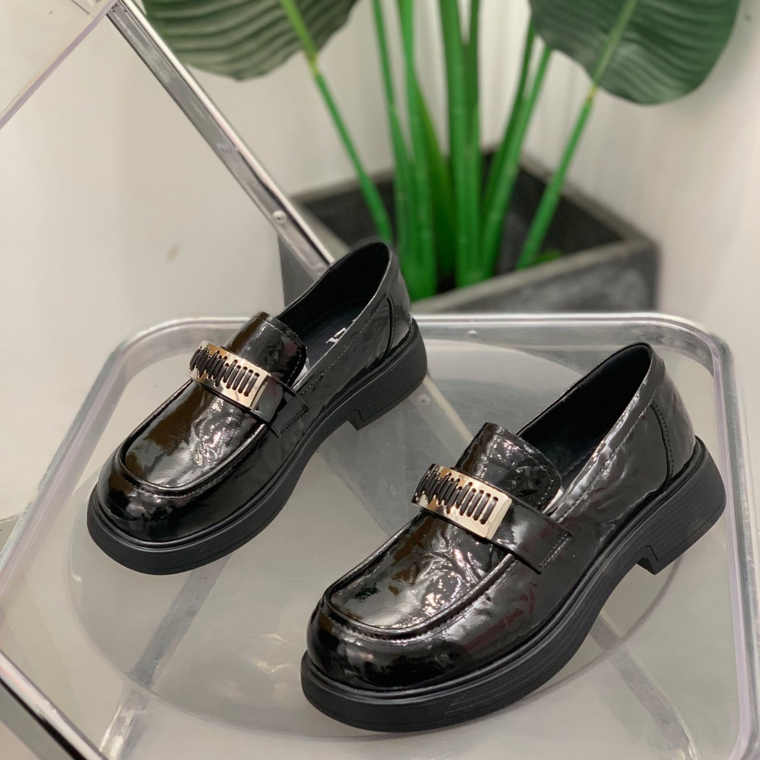 英伦风一脚蹬黑色小皮鞋女2026年春季新款厚底乐福鞋百搭休闲单鞋,女鞋,乐福鞋（豆豆鞋）,淘宝优惠券,粉丝福利购,淘宝优惠卷