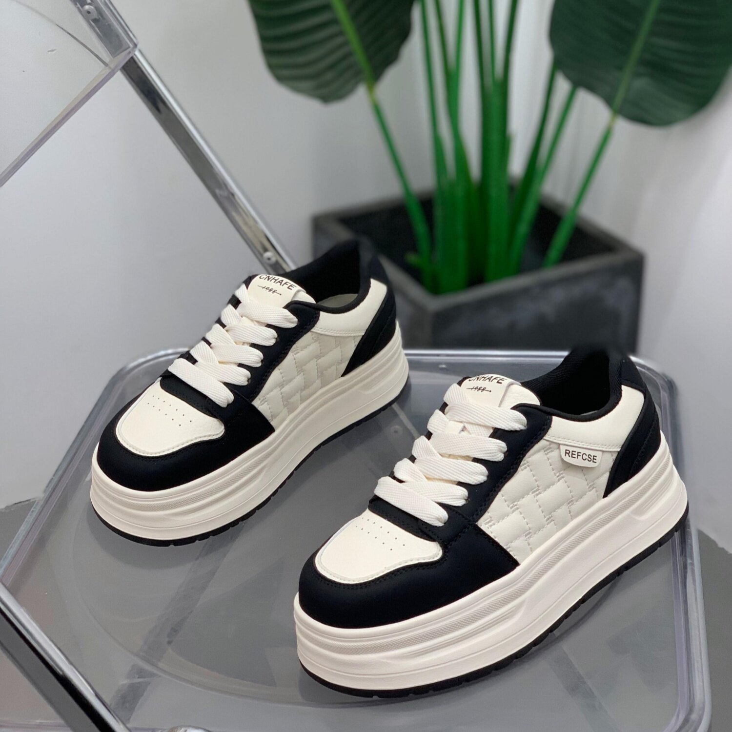 拼色真皮小白鞋女2025年冬季轻便板鞋厚底增高显瘦运动休闲女鞋子,女鞋,时尚休闲鞋,淘宝优惠券,粉丝福利购,淘宝优惠卷