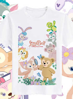 linabell 琳娜贝尔可爱小狐狸玲娜贝儿女童亲子装短袖T恤衫上衣服
