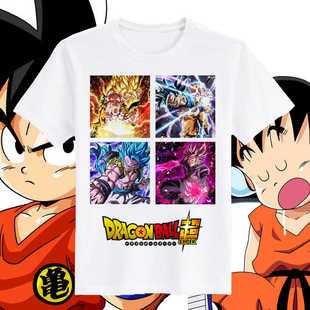 Dragon Ball goku t shirt 七龙珠超级赛亚人悟空儿童亲子T恤衫