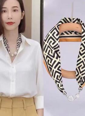 丝巾项链聚酯纤维女士百搭时尚