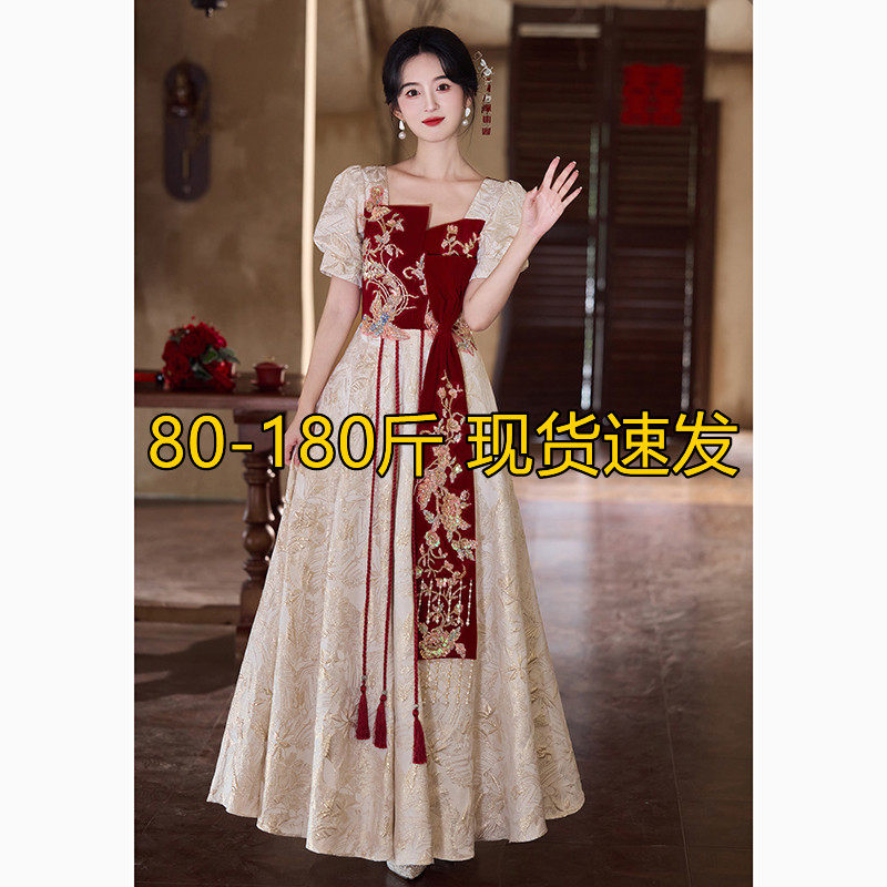 中式新娘敬酒服2025新款订婚礼服