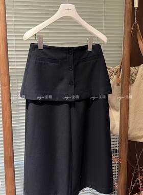 深圳南油2026夏秋新款屁帘七分西裤直筒女裤