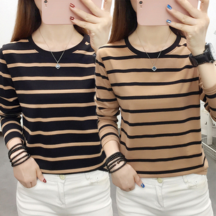 藏肉打底衫 2023早春新款 t恤女装 长袖 胖MM遮肚子内搭上衣宽松大码