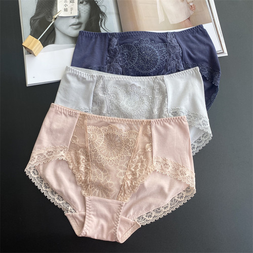 日单刺绣蕾丝中腰透气舒适包臀