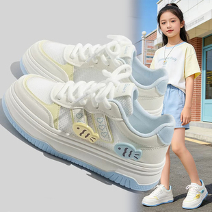 女童运动鞋2026夏季新款女孩轻便小白鞋洋气板鞋爆款透气儿童鞋子