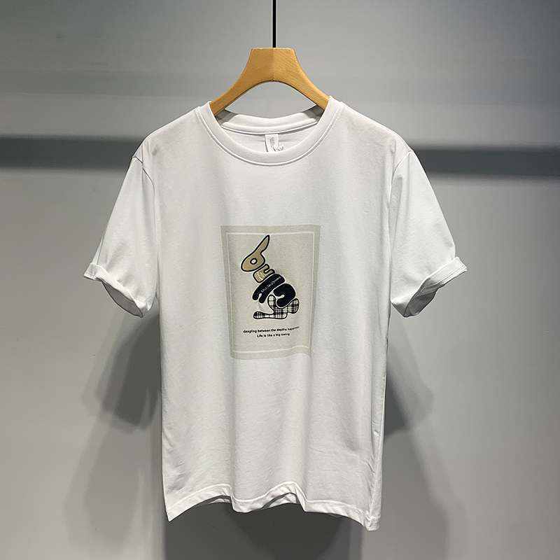 特琳露夏季短袖休闲重磅百搭T恤