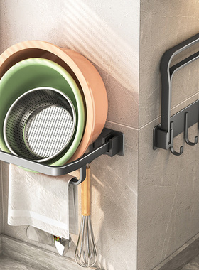 厨房洗菜盆置物架壁挂式可折叠菜篮子菜盆挂盆子神器洗菜篮收纳架