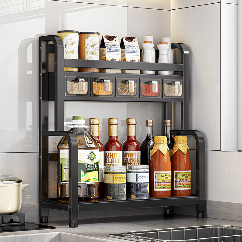厨房调料置物架小尺寸小型超窄极窄窄款调味品油盐酱醋收纳层架子